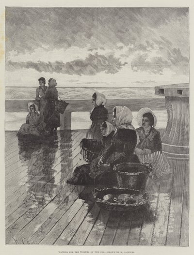Esperando a los trabajadores del mar de Hector Caffieri